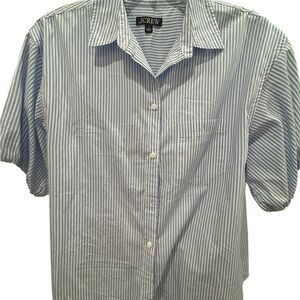 J. Crew Blue Striped women Shirt